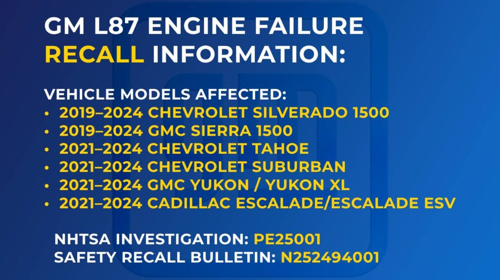 The GM L87 Engine Lawsuit: A Comprehensive Guide for Owners in 2025 The GM L87 Engine Lawsuit: A Comprehensive Guide for Owners in 2025